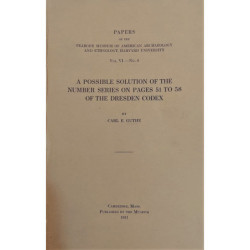 A possible solution of the number series on pages 51 to 58 of the Dresden Codex.