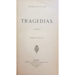 Tragedias. Tercera edición.