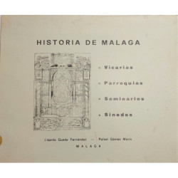 Historia de Málaga (desde su restauración hasta hoy). Vicarías. Parroquias. Seminarios. Sínodos.