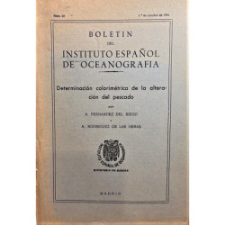 Boletín del Instituto Español de Oceanografía. Determinación colorimétrica de la alteración del pescado.