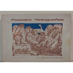 Postales Malagueñas. Álbum con poesía.