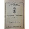 AGRUPACIÓN Malagueña de Peñas. Programa de actos. 2º aniversario de la fundación.