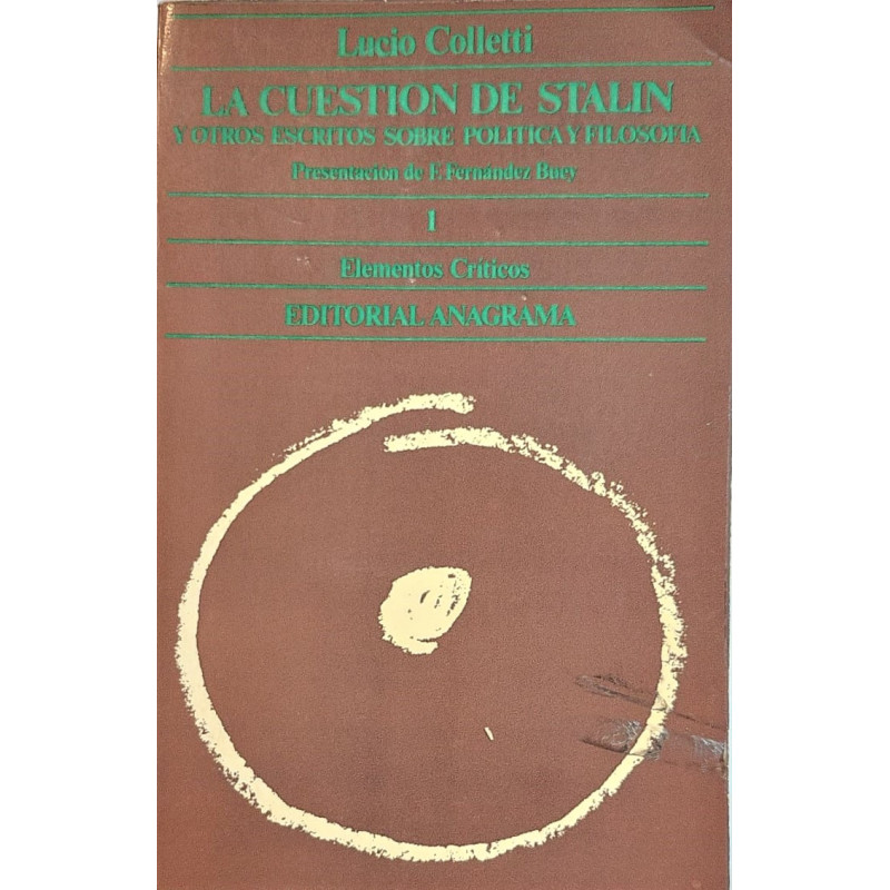 La cuestión de Stalin y otros escritos sobre política y filosofía.