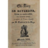 El Rey se divierte, drama en cuatro actos, arreglado al Teatro Español por D. Ventura de la Vega.