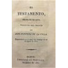 EL TESTAMENTO. Drama en un acto, traducido del francés por Don Ventura de la Vega. Representado en el teatro del Príncipe el 26