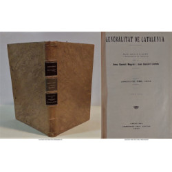 Generalitat de Catalunya. Apèndix especial de la Legislació i Jurisprudència de Catalunya. Apèndix del 1934.