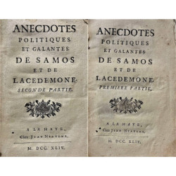 Anecdotes politiques et galantes de Samos et de Lacedemone.