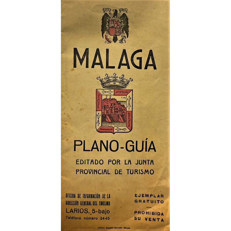 PLANO-GUÍA de Málaga.