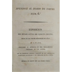 Exposición del estado actual del Ejército español, leída en las Cortes ordinarias de 1820 el 14 de julio, por el Teniente Genera