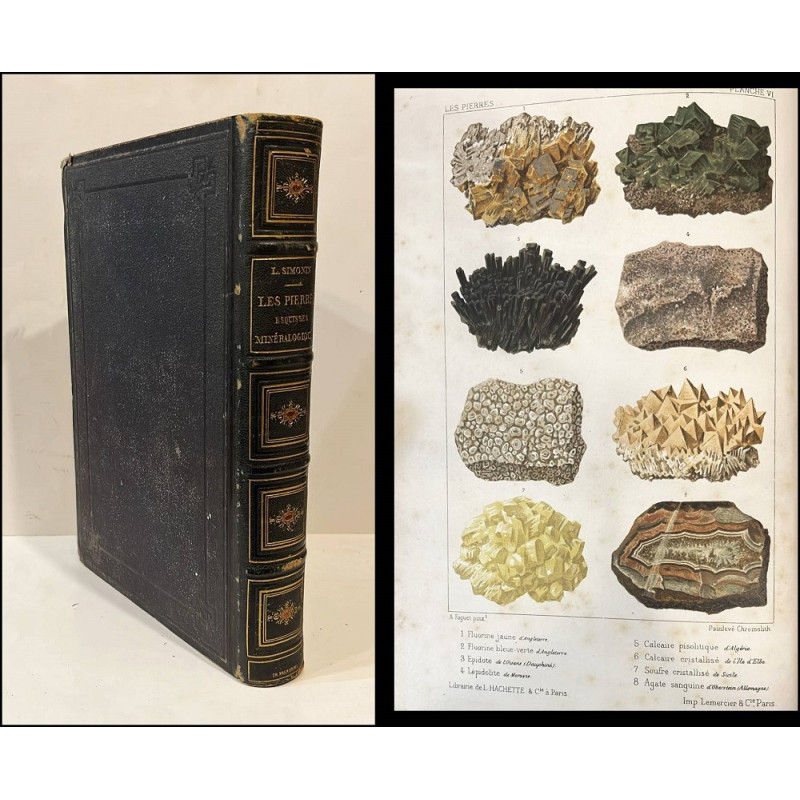 Les pierres esquisses minéralogiques. Ouvrage illustré de 91 gravures sur bois par Eugène Cicèri, E. Petot, A. Messnel et E. Tou