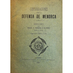 Consideraciones sobre la defensa de Menorca. Estudio por…