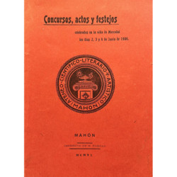 Concursos, actos y festejos celebrados en la Villa de Mercadal los días 2, 3 y 4 de junio de 1906.