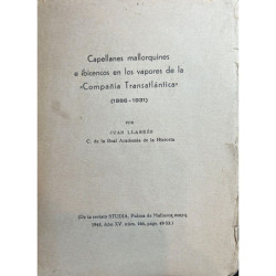 Capellanes mallorquines e ibéricos en los vapores de la Compañía Trasatlántica (1886-1931).