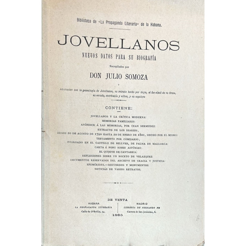 Jovellanos. Nuevos datos para su biografía.