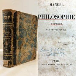 Manuel de philosophie moderne.