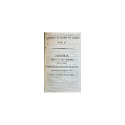 Memoria leída a las Cortes por el Señor Secretario del despacho de Estado en sesión ordinaria de 11 de Julio de 1820.