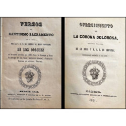 VERSOS al Santísimo Sacramento que se cantan por la V. O. T. de Siervos de María Santísima de los Dolores en los santos ejercici