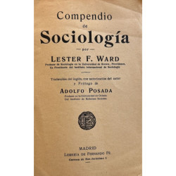 Compendio de sociología. Traducción y prólogo de Adolfo Posada.