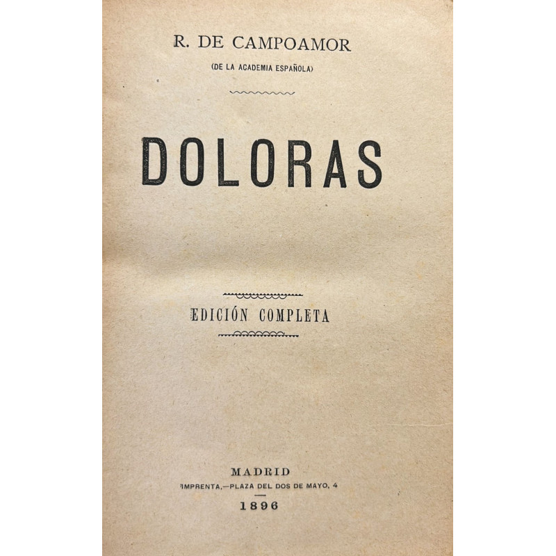 Doloras. Edición completa.