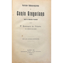 Tratado teórico-práctico de Canto Gregoriano