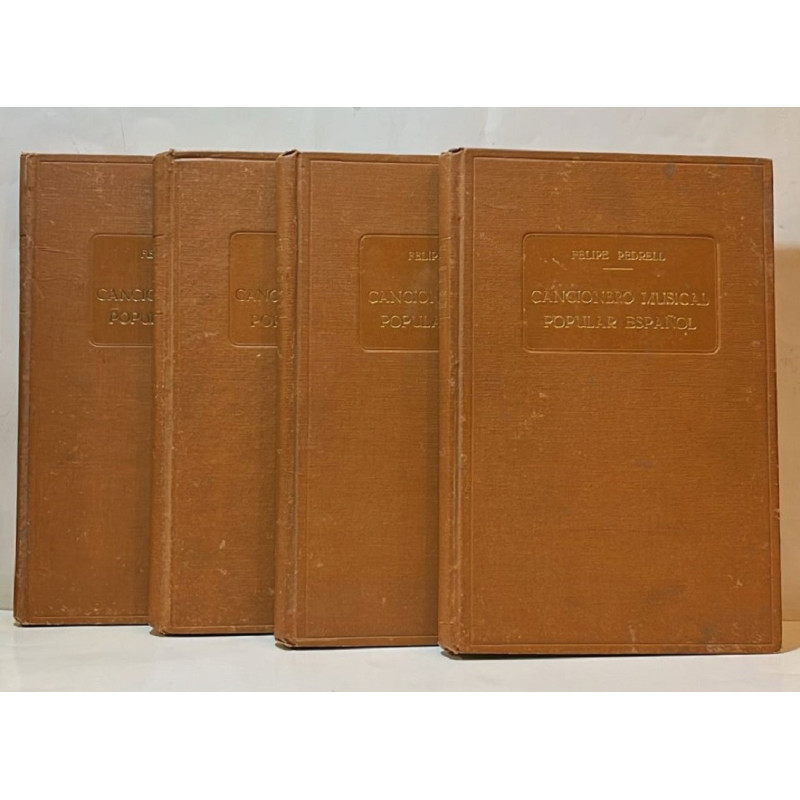 Cancionero Musical Popular Español.. 4 TOMOS. 1922