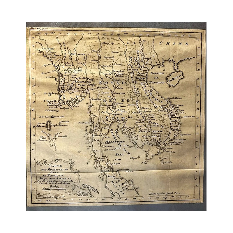 Carte des Royaumes de Siam, de Tunquin, Pegu, Ava, Aracan., &c.