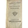 Considerations sur les Finances d'Espagne. 1753