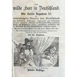 Das wilde heer in Deutschland. Wie kaiser Napoleon III.