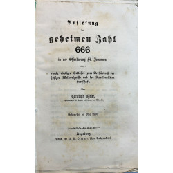 Edición en alemán sobre el número secreto 666 del Apocalipsis.