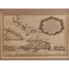 Karte von dem Eylan de Hayti heutiges Tages Espagnola oder dei Insel St. Domingo...