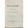 LAMBERT. Pas d'annexion! Bruxelles, 1860