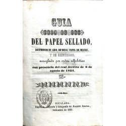 GUÍA para el uso del papel sellado, Igualada, 11851