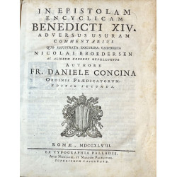 In Epistolam Encyclicam Benedicti XIV Adversus Usuram ... 1748