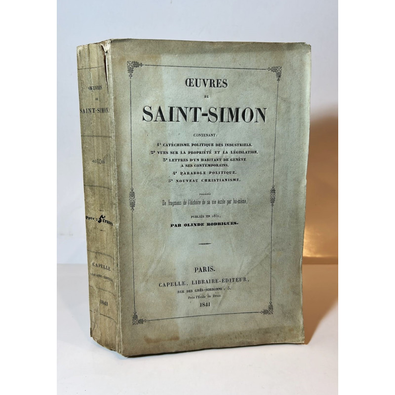 Oeuvres de Saint-Simon. Contenant, etc