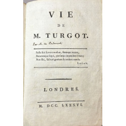 Vie de M. Turgot. 1786