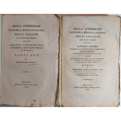 Della condizione economica, morale e política degli Italiani nei Bassi Tempi. Saggio Primo Intorno all'Architettura simbolica, c