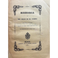 MEMORIA que con motivo del dictamen de la comisión del Congreso de Sres. Diputados sobre abolición del Real Patrimonio