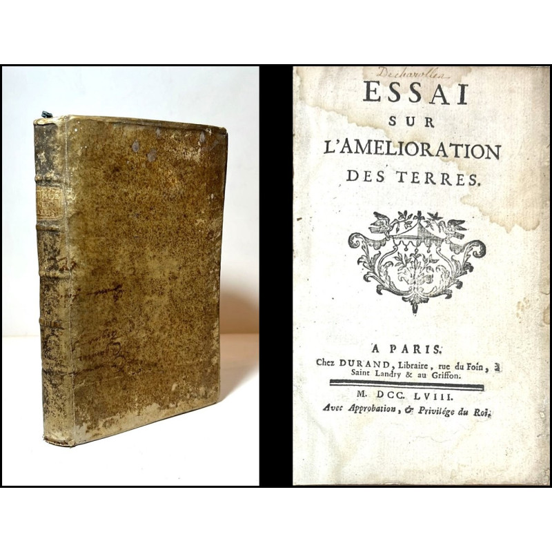 Essai sur l'amelioration des terres. 1758