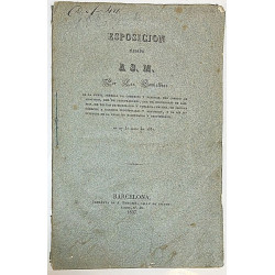 EXPOSICIÓN elevada a S. M. por las Comisiones ...  Barcelona, 27 de enero 1837