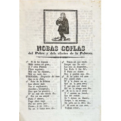 NOBAS coplas del Pobre y dels efectes de la Pobresa. Lleida, 1853