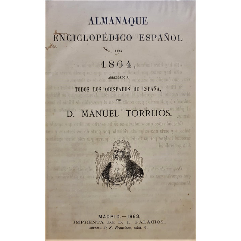 Almanaque enciclopédico español para 1864, arreglado a todos los Obispados de España por...