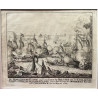 Merian. Grabado alemán del año 1718 de la Batalla Naval de Málaga de 1704