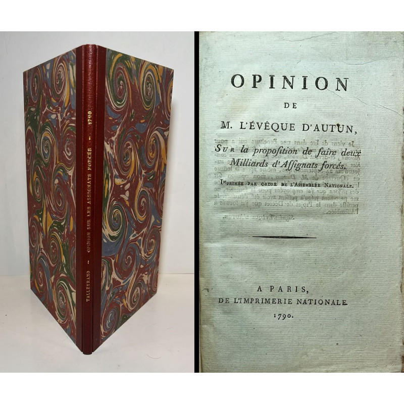 Opinion de M. l'Évêque D'Autun, Sur la proposition de faire deux Milliards d'Assignats forcés. 1790