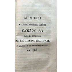 Cartas sobre los obstáculos que la naturaleza, la opinión y las leyes... /-/ Memoria al Rey Nuestro Señor Carlos III...