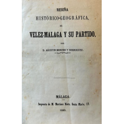 Reseña histórico-geográfica de Vélez-Málaga y su Partido.