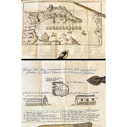 Historia de Gibraltar impresa en Nápoles, 1782, con  2 grabados.