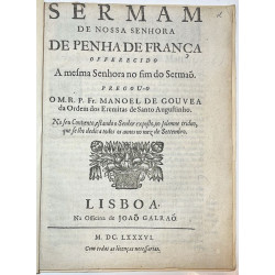 Sermam de Nossa Senhora de Penha de França. Lisboa, 1686