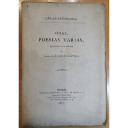 Odas, poesias varias, precedidas de un prólogo de D. José de Carvajal.