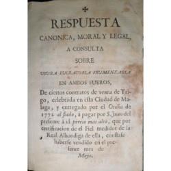 Respuesta canónica, moral y legal, a consulta sobre usura lucratoria frumentaria en ambos fueros, De ciertos contratos de venta