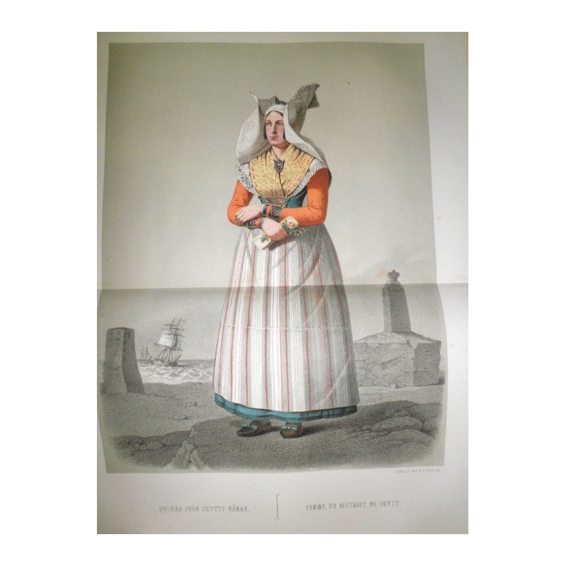 Dresses worn by the peasantry of Skane in Sweden. With notes by Arvid Kurck.